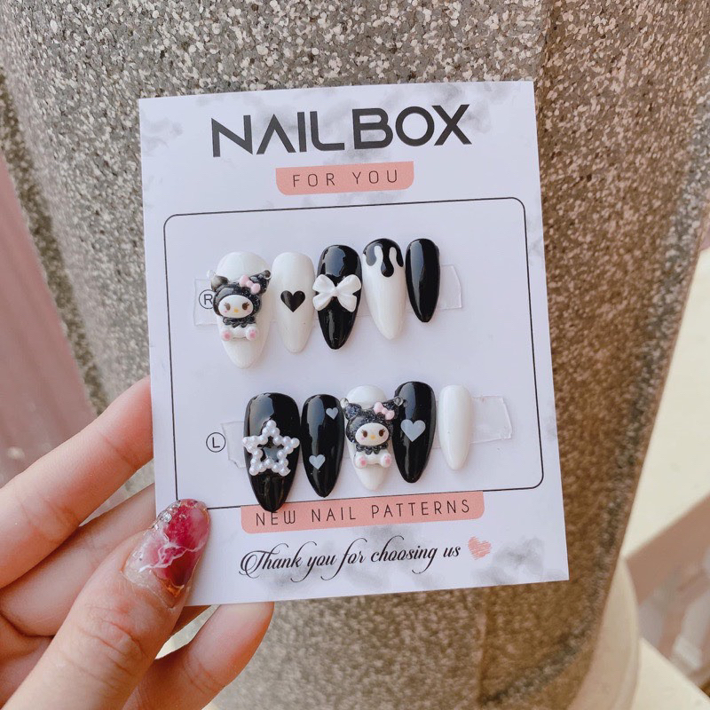 Nail box hoạt hình thiết kế giá rẻ sale 30k lấy tương tác