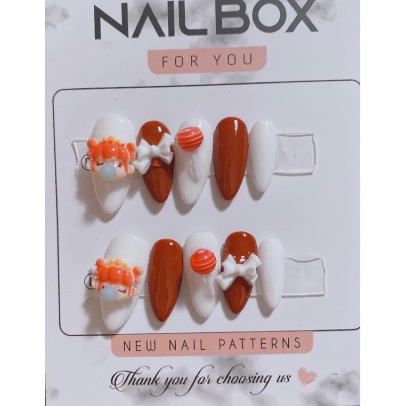 Nail box hoạt hình thiết kế giá rẻ sale 30k lấy tương tác