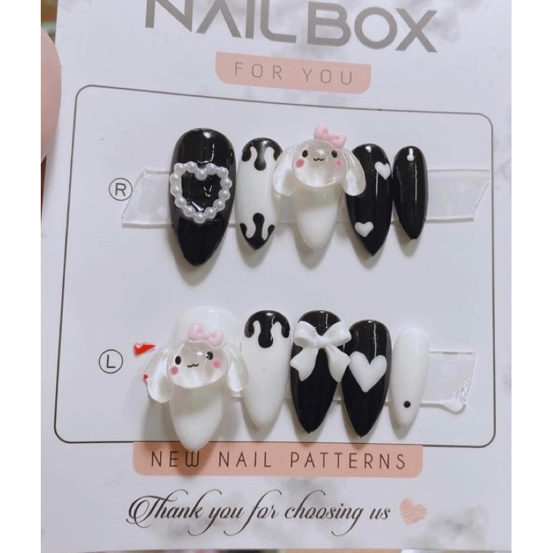 Nail box hoạt hình thiết kế giá rẻ sale 30k lấy tương tác
