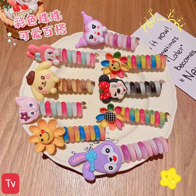 Dây Buộc Tóc Nhiều Màu Sắc Hình Động Vật Hoạt Hình Đáng Yêu Cho Trẻ Em 🌸free ship🌸