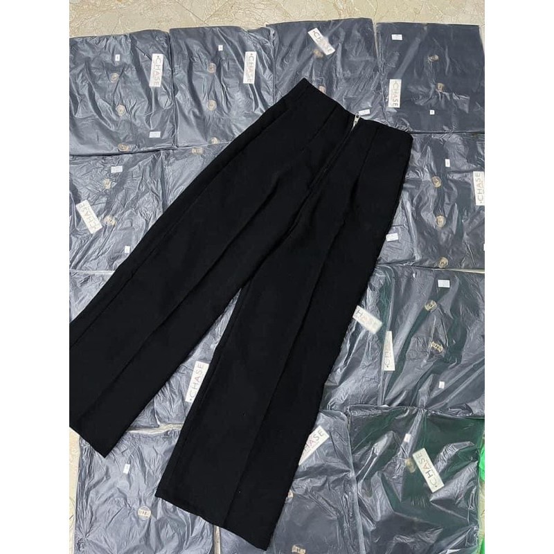 Quần ống rộng culottes cạp liền xuốt eo khóa trước chất cao cấp. Quần suông hack dáng cực HOTT | BigBuy360 - bigbuy360.vn