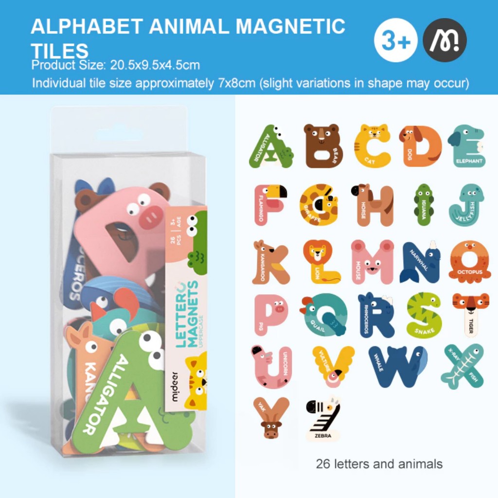 Bảng chữ cái tiếng anh nam châm cho bé Mideer Letter Magnets, Đồ chơi giáo dục cho bé | Bảo An shop