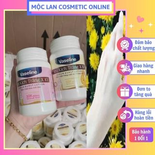 Kem kích Trắng Vaseline X10 Hũ 200g - Kích trắng vaselin dưỡng ẩm mềm mịn da ngày và đêm