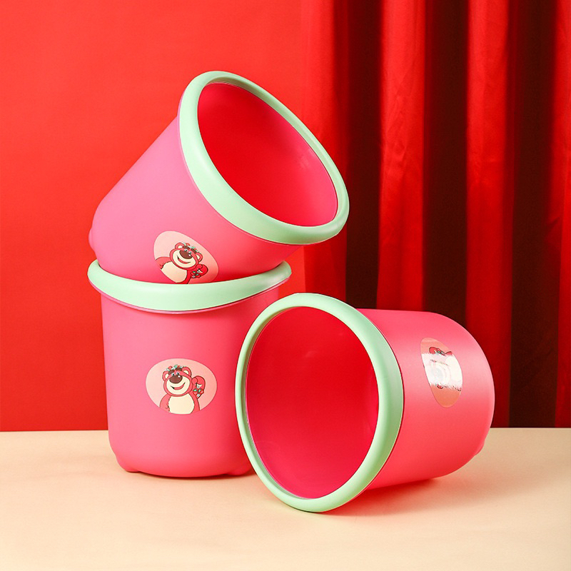 Thùng Đựng Rác Cao Cấp Hình Gấu Dâu Lotso Dễ Thương - Thùng đựng đồ đa năng - Mẫu Hot mới nhất