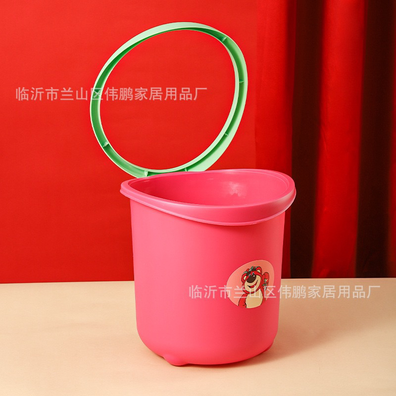 Thùng Đựng Rác Cao Cấp Hình Gấu Dâu Lotso Dễ Thương - Thùng đựng đồ đa năng - Mẫu Hot mới nhất