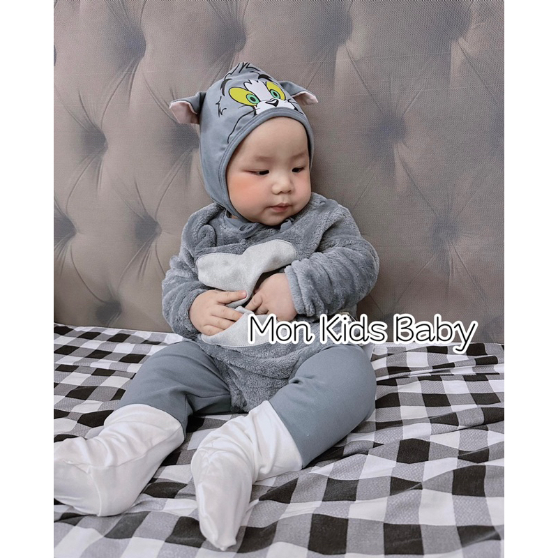 Set 3 chi tiết Tom&Jerry cho bé 5-15kg bản Trung HÀNG ĐẸP LOẠI 1 ủ lông cho bé