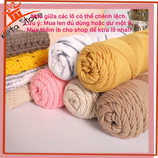 Len milk cotton love, cotton ống sợi 3.5mm