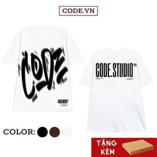 Áo phông local brand nam nữ tay lỡ thun cổ tròn from rộng unisex basic tee oversize đen trắng nâu cotton CODE STUDIO