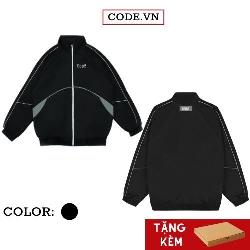 Áo khoác dù nam nữ 2 lớp Code vn jacket gió local brand bigsize không nón unisex jacker racing from rộng hàng chính hãng