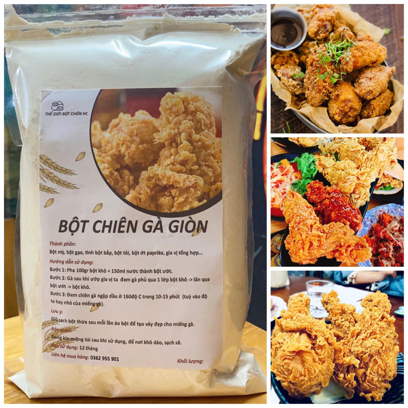 Bột Chiên Gà Giòn, Gà KFC Vẩy Đẹp Ngon Như Nhà Hàng ( Chuẩn vị nhà làm )