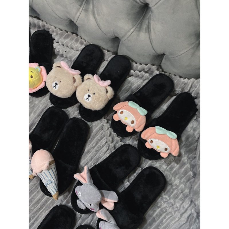 Dép Lông gắn gấu mã mới siuu cutte  hàng sẵn
