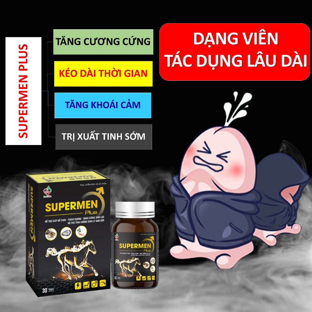 Tăng cường sinh lý Best Life Super MenPlus  cải thiện tình trạng xuất tinh sớm và rối loạn cương dương dạng uống và xịt