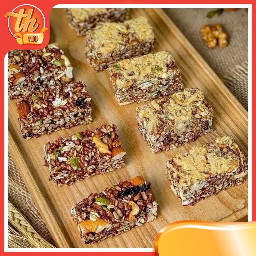 Thanh Gạo Lứt Chà Bông, Thanh Gạo Lứt Ăn Kiêng Healthy, Thanh Ngũ Cốc Chà Bông, Thanh Ngũ Cốc Mix Chà Bông