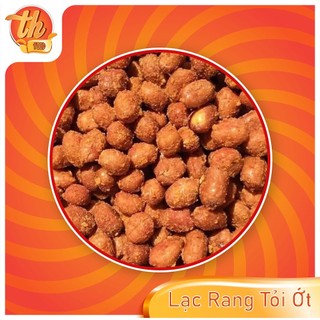 500g lạc rang tỏi ớt cay thơm, đậu phộng rang tỏi ớt, đồ ăn vặt