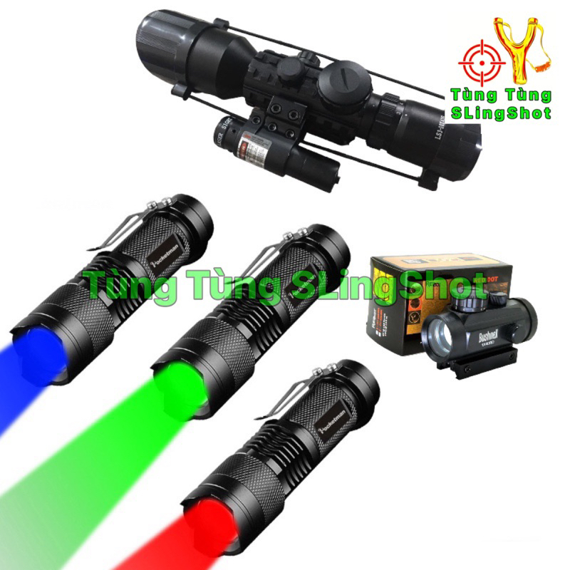 Đèn Pin Sáng Xanh Đỏ