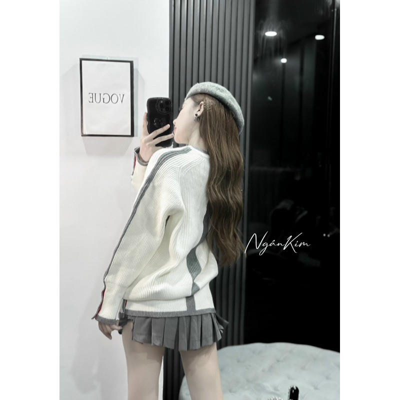 Len thom viền sọc tay