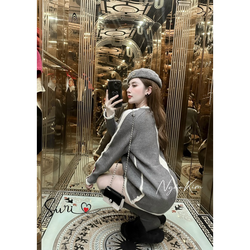 Len thom viền sọc tay