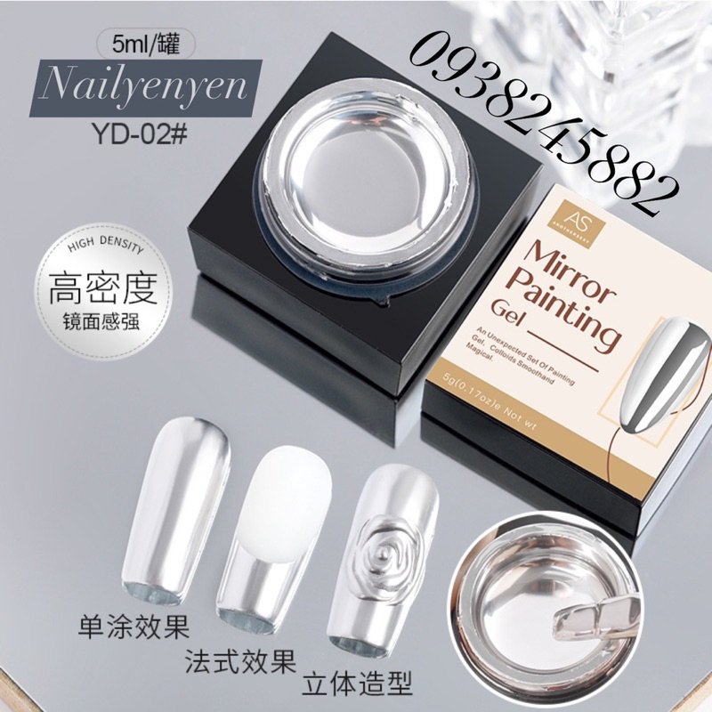 Gel inox metan gương sáng cao cấp hủ 5ml