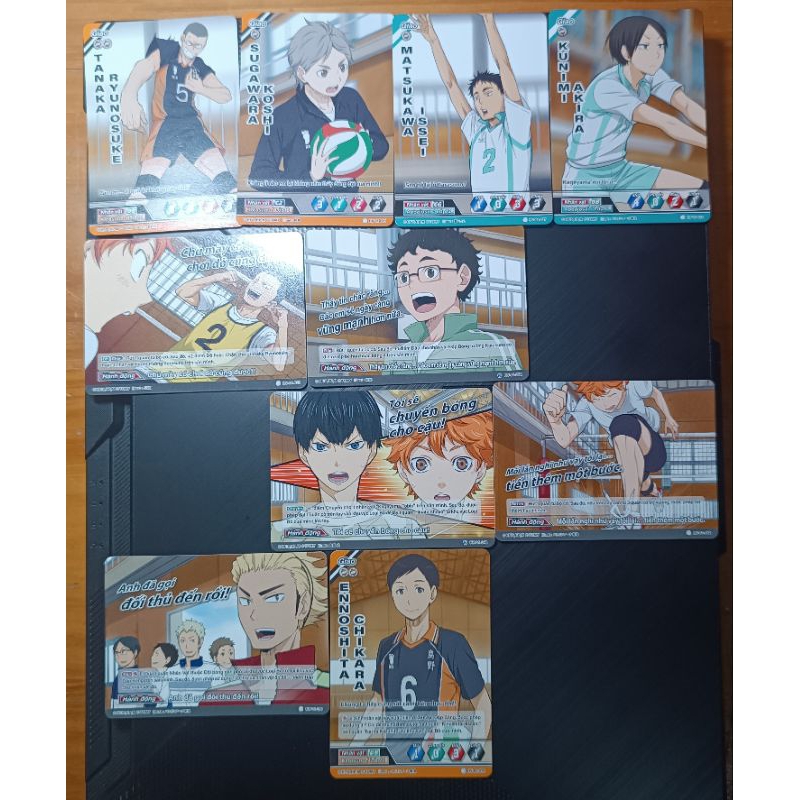 Combo 10 card Haikyuu