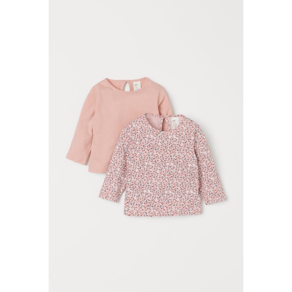 Set 2 áo thun dài bé gái, Hờ mờ JP săn SALE