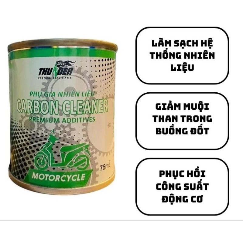 [Mẫu mới] Dung dịch vệ sinh buồng đốt Thunder Carbon Cleaner 75ml