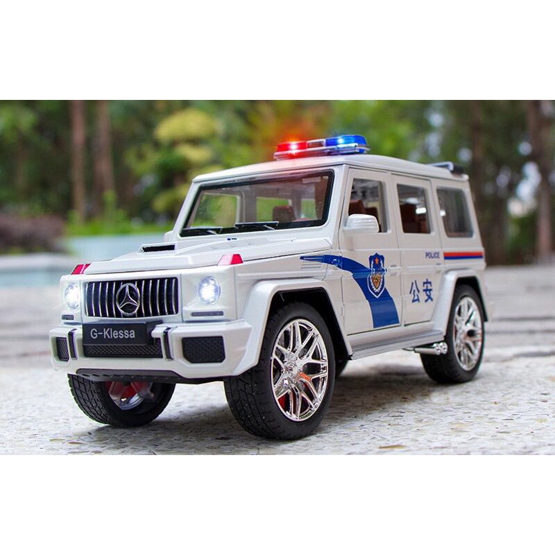 Mô hình xe Mercedes G63 AMG Police 1:24 XLG - Mô hình ô tô cảnh sát