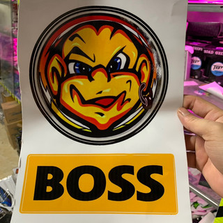 Tem boss dán gầm trang trí xe cực chất