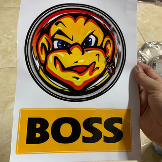 Tem Boss Dán Gầm Trang Trí Xe Cực Chất (Giá 1 Tem)