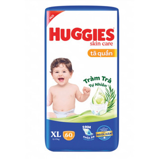 Bỉm - Tã quần Huggies skin care size XL 60miếng (Cho bé 12 - 17kg)