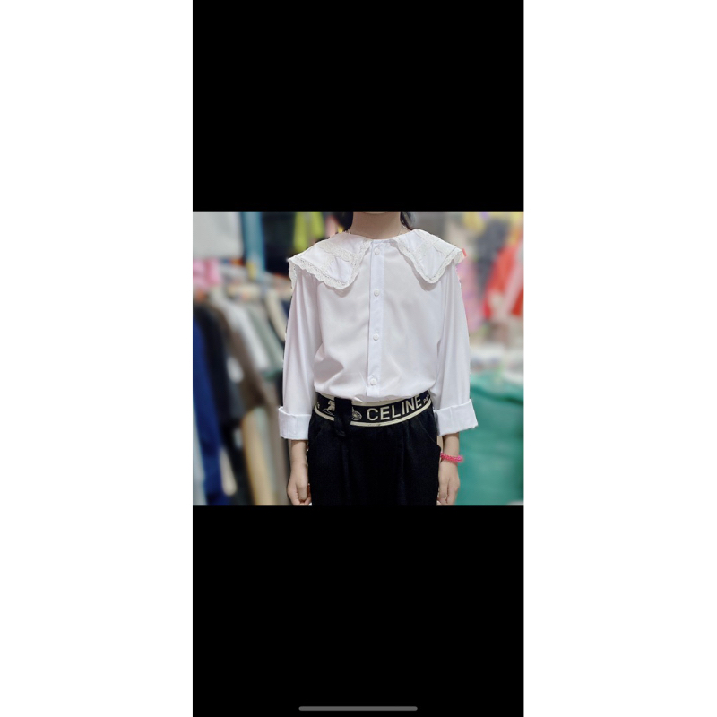 Áo sơmi bé gái, áo sơmi cho bé gái cổ sen chất liệu cao cấp đủ size cho bé 25-35kg Trang Xô Kids