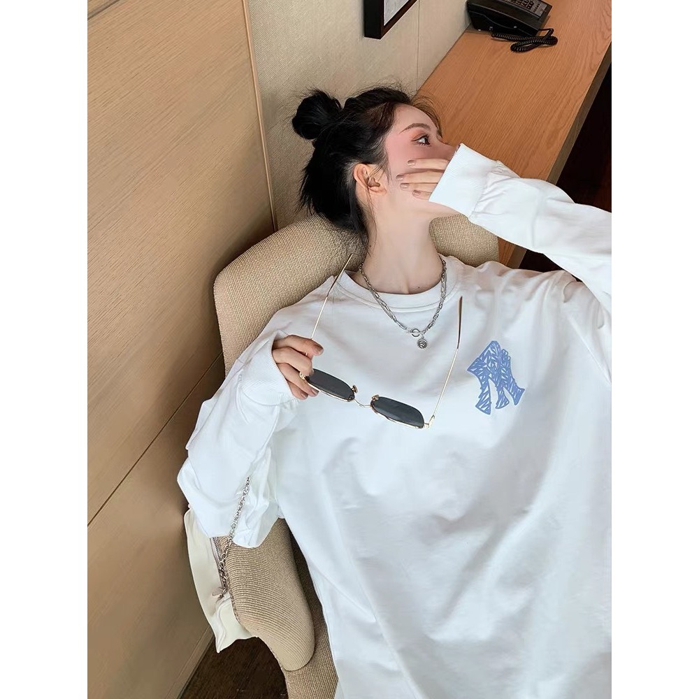 Áo Sweater nỉ da cá logo MLB xanh hai màu đen trắng, áo nỉ nam nữ đẹp may kĩ, áo nỉ đôi, áo nỉ đẹp