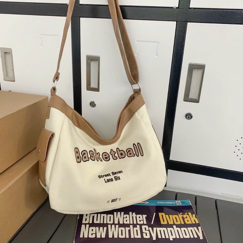 Túi tote canvas hoạ tiết caro siêu nét thời trang phong cách Trẻ nam nữ đều dùng được