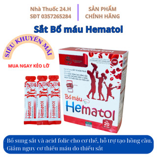 Sắt Bổ máu hematol - giúp bổ sung sắt cho cơ thể, giảm nguy cơ thiếu máu do thiếu sắt