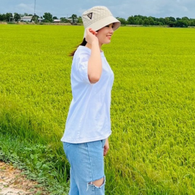 Mũ bucket Meowist cao cấp, nón bucket logo vành tròn cụp vải kaki form unisex Colmeo