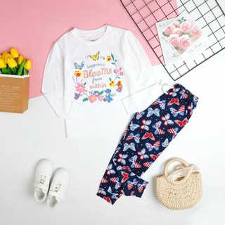 Bộ dài tay bé gái lớn BUBY KID FASHION bn135 chất liệu cotton mềm mịn, co giãn, thấm hút size đại 20-48kg