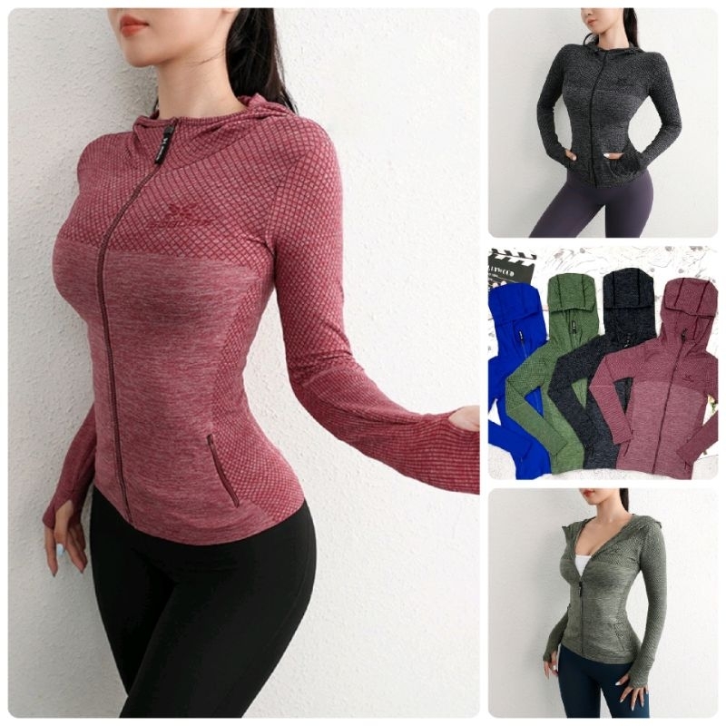 Áo khoác thể thảo dệt kim nữ