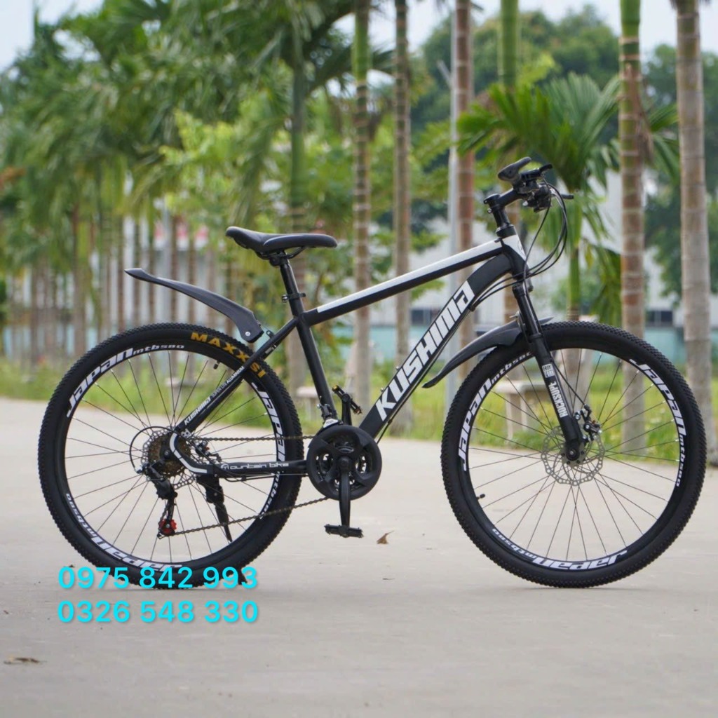 Xe đạp KUSHIMA NHẬT BẢN ,size 26inc, 7 líp, nặng 14kg