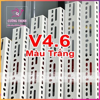 Sắt V Lỗ Đa Năng V4x6cm dài 1-1.2-1.5-2m Dầy 2mm. Thép V lỗ đa năng. Sắt Lắp Ghép Kệ V Lỗ