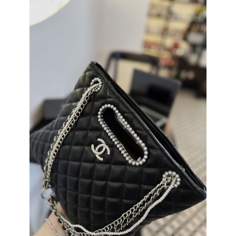 Túi hobo shopping viền quai ngọc pha xích mới nhất 27cm