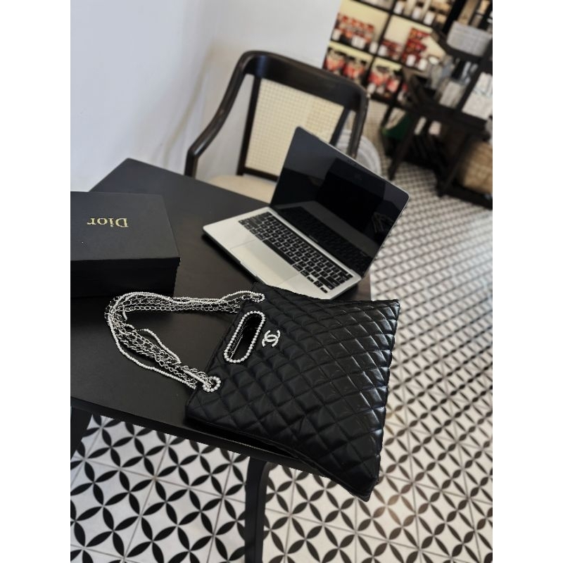 Túi hobo shopping viền quai ngọc pha xích mới nhất 27cm