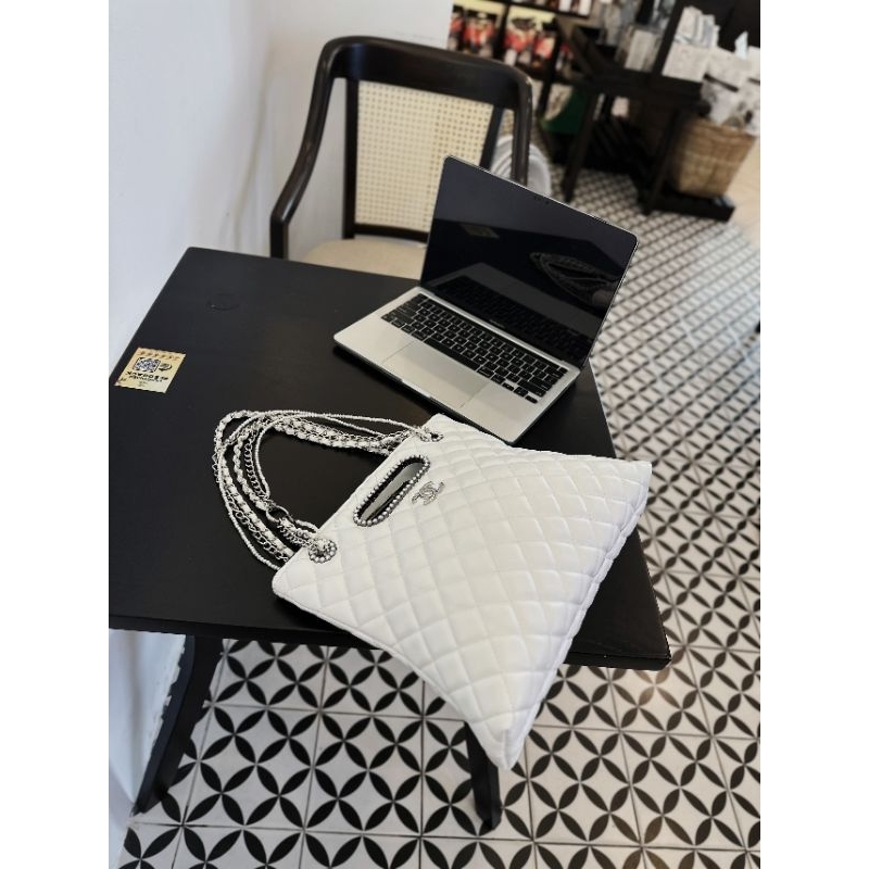 Túi hobo shopping viền quai ngọc pha xích mới nhất 27cm