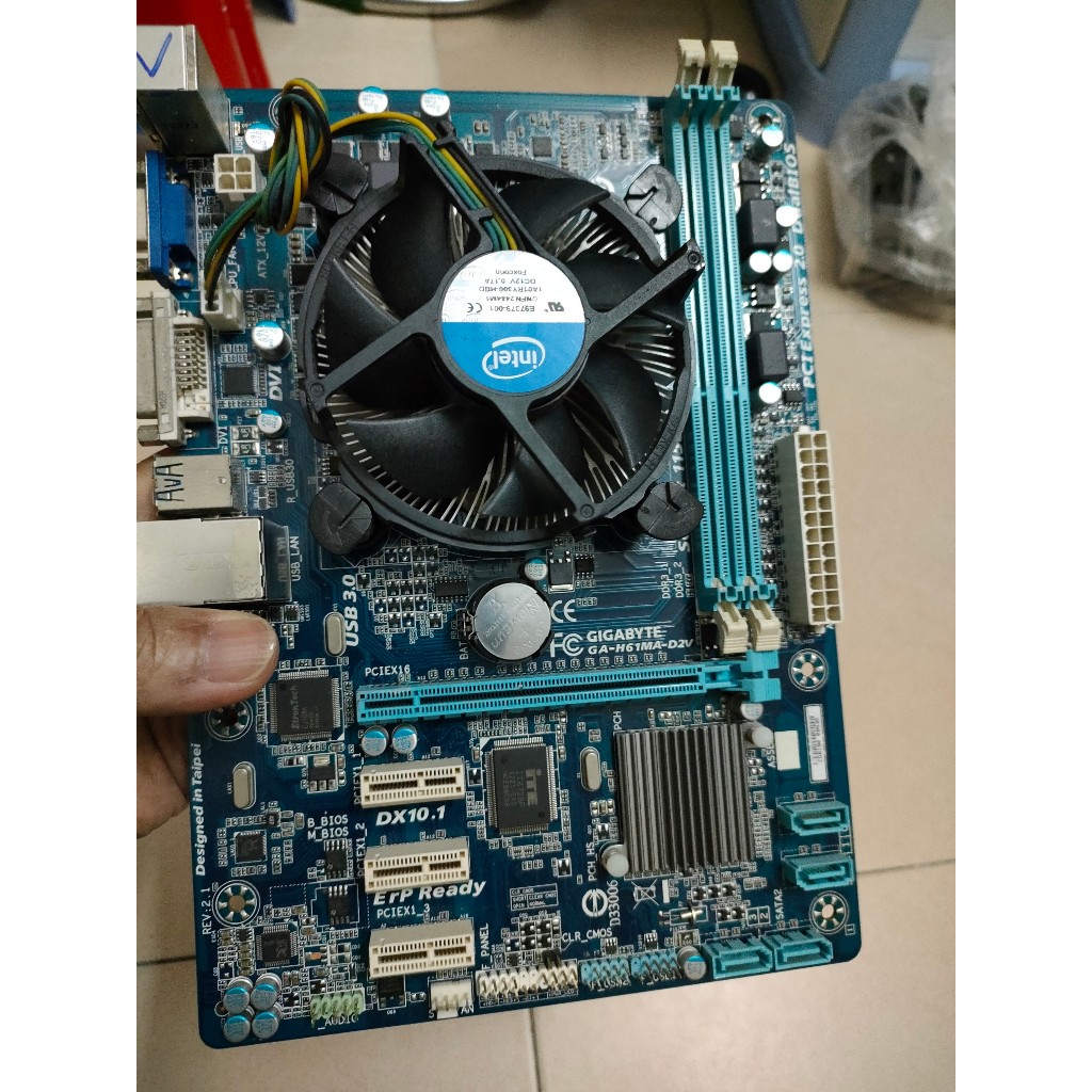 COMBO MAIN H61 ,I5-3470 có chắn main và không kèm Fan.