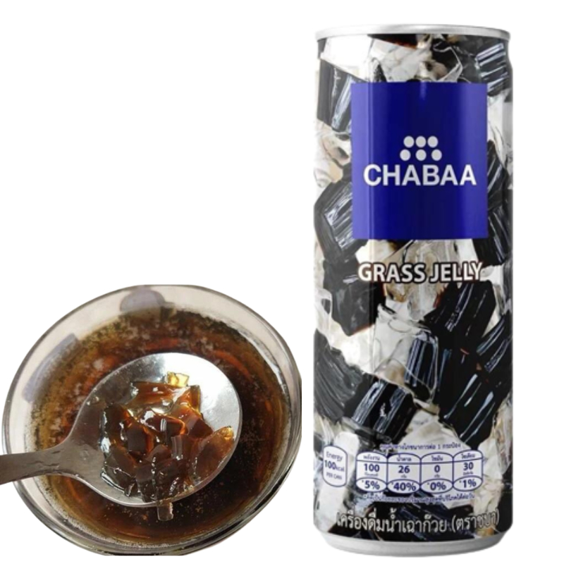 Sương Sáo Lon Có Thạch CHABAA Thái Lan Thùng 24 Lon 230 ml