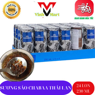Sương sáo chabaa có thạch nk thái lan 1 thùng 24 lon