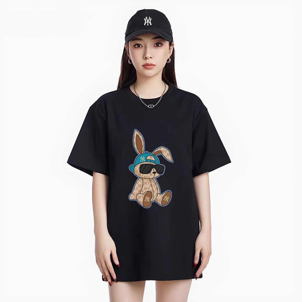 Áo Thun NY Thỏ Rabbit Đội Mũ Form Unisex Unim Store 100% Cotton Cao Cấp Hottrend - AP13