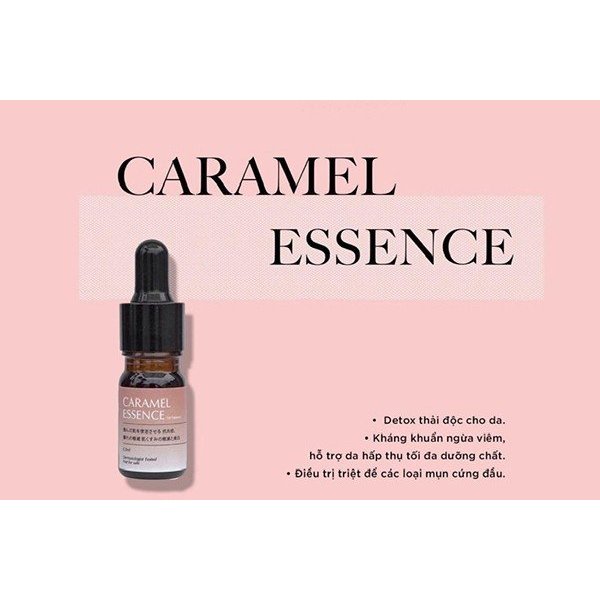 Serum Caramel Essence Nhật Bản 💜 Tinh chất NGỪA MỤN XOÁ THÂM detox CARAMEL 5ml