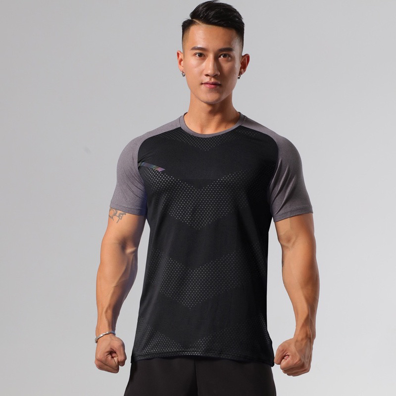 ÁO THUN THỂ THAO - GYM - Form Chuẩn -Thun Lạnh 4 Chiều Cao Cấp