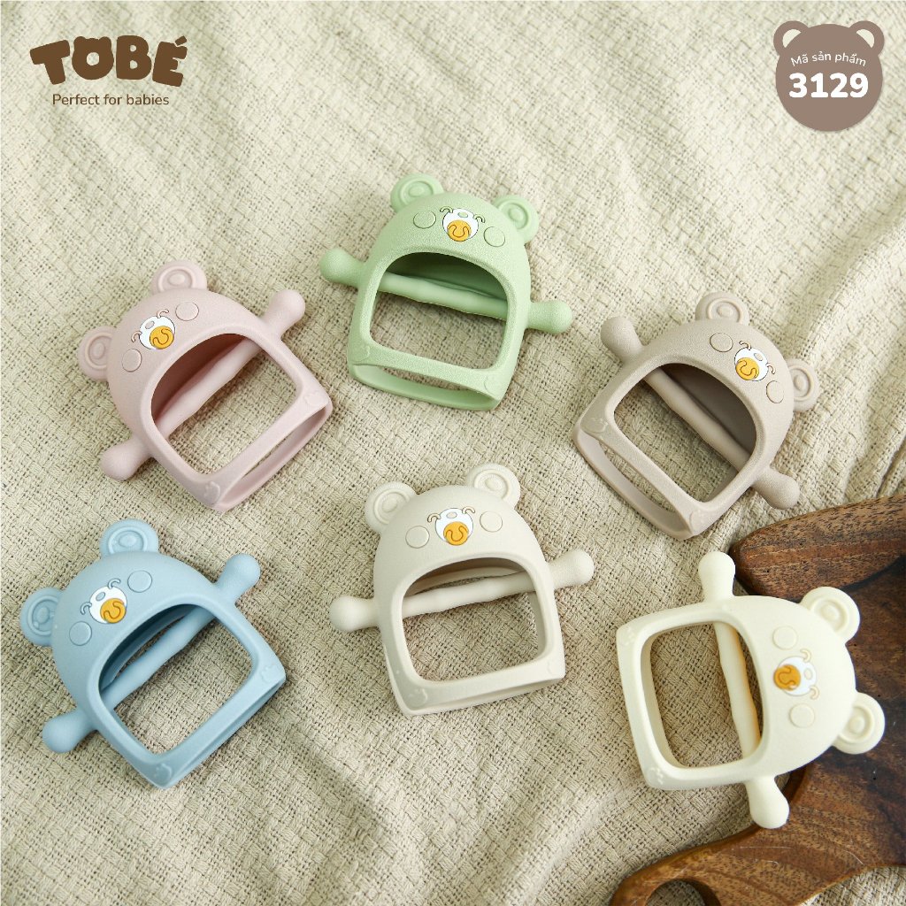 Gặm Nướu Cầm Tay Eco Silicon Tobé Giúp Giảm Ngứa Nướu An Toàn Cho Bé - Mẫu Mới 3129