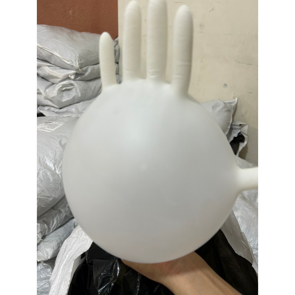 Găng Tay Vglove Latex Có Bột Màu Trắng - Thương Hiệu Vglove
