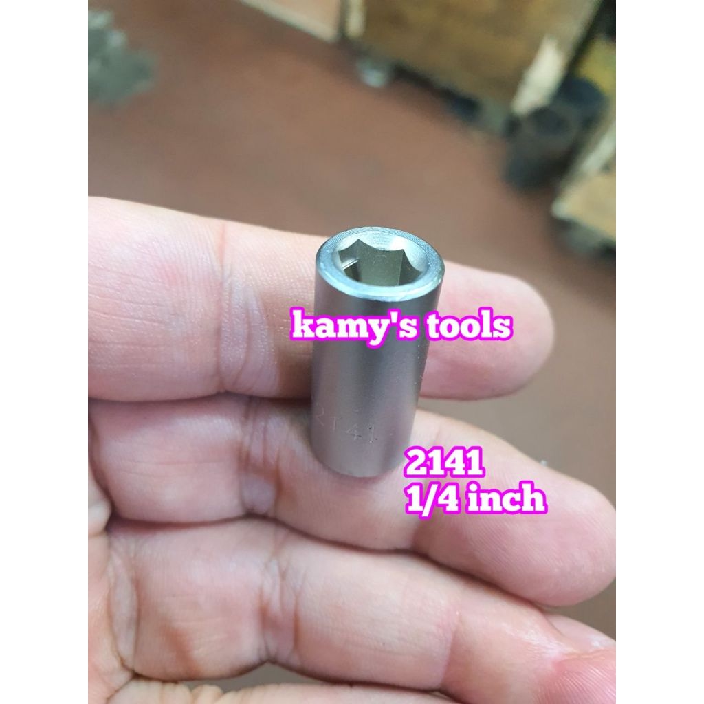 Đầu chuyển 1/4 3/8 1/2 sang bắn vít 6.35mm Kingtony model 414808S, 2141, 314808S